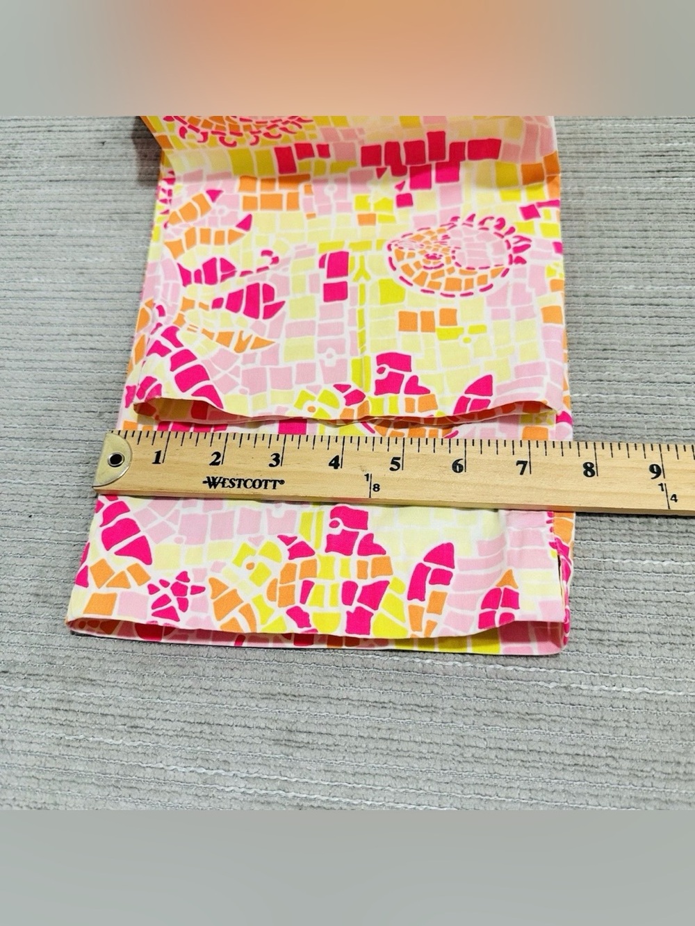 Lilly Pulitzer Women’s Pants‎ Size 12 Colorful Pink Orange Cropped - Picture 7 of 8